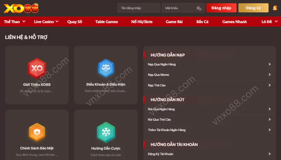 Xo88 cung cấp nhiều phương thức liên hệ hỗ trợ khách hàng
